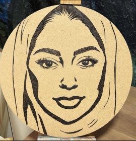 حرق على الخشب